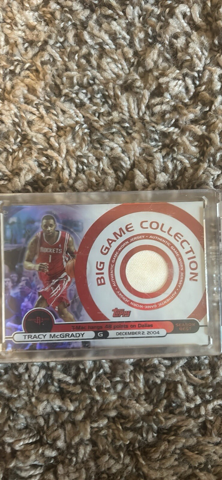 Tracy McGrady Big Game Collection Card