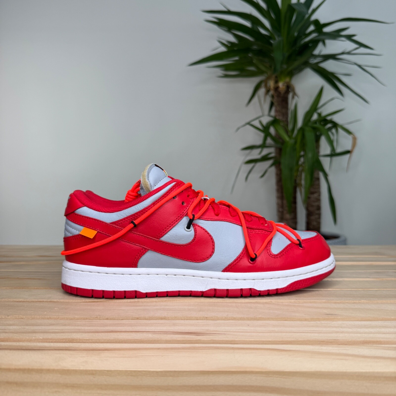 OFF WHITE X NIKE Taglia 9 Nike Dunk Low x OFF WHITE University Red 2019