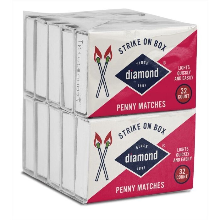 *1/2 lb FATWOOD +1 FREE Box Strike MATCHES Fire Fat Wood Grill Camping Smoker