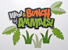 Premade Pieced Title for Scrapbooking Pages, Animals, Funny, Zoo/Home, People