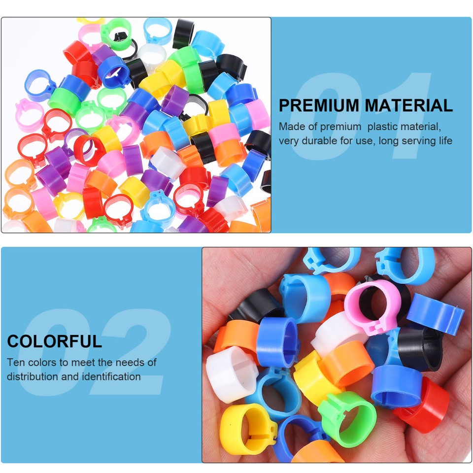 100 Pcs Chicken Leg Markers Chicken Bird Leg Rings Duck Leg Rings eBay