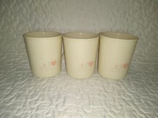 Set of 3 Vintage Corning Ware FOREVER YOURS Coffee Mugs Cups Pink Heart