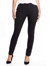 NWT Lands End Womens Mid Rise Tailored Ankle Black Dress Pants 8 29/30W 80 FF53