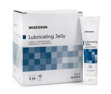 McKesson Lubricating Jelly 4oz Tube Sterile Unscented #16-8919 -12/Box