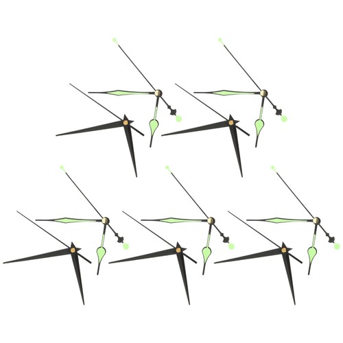 10 Sets Plastic Wall Clock Hand Repair Kit Glow in The Dark Hands eBay