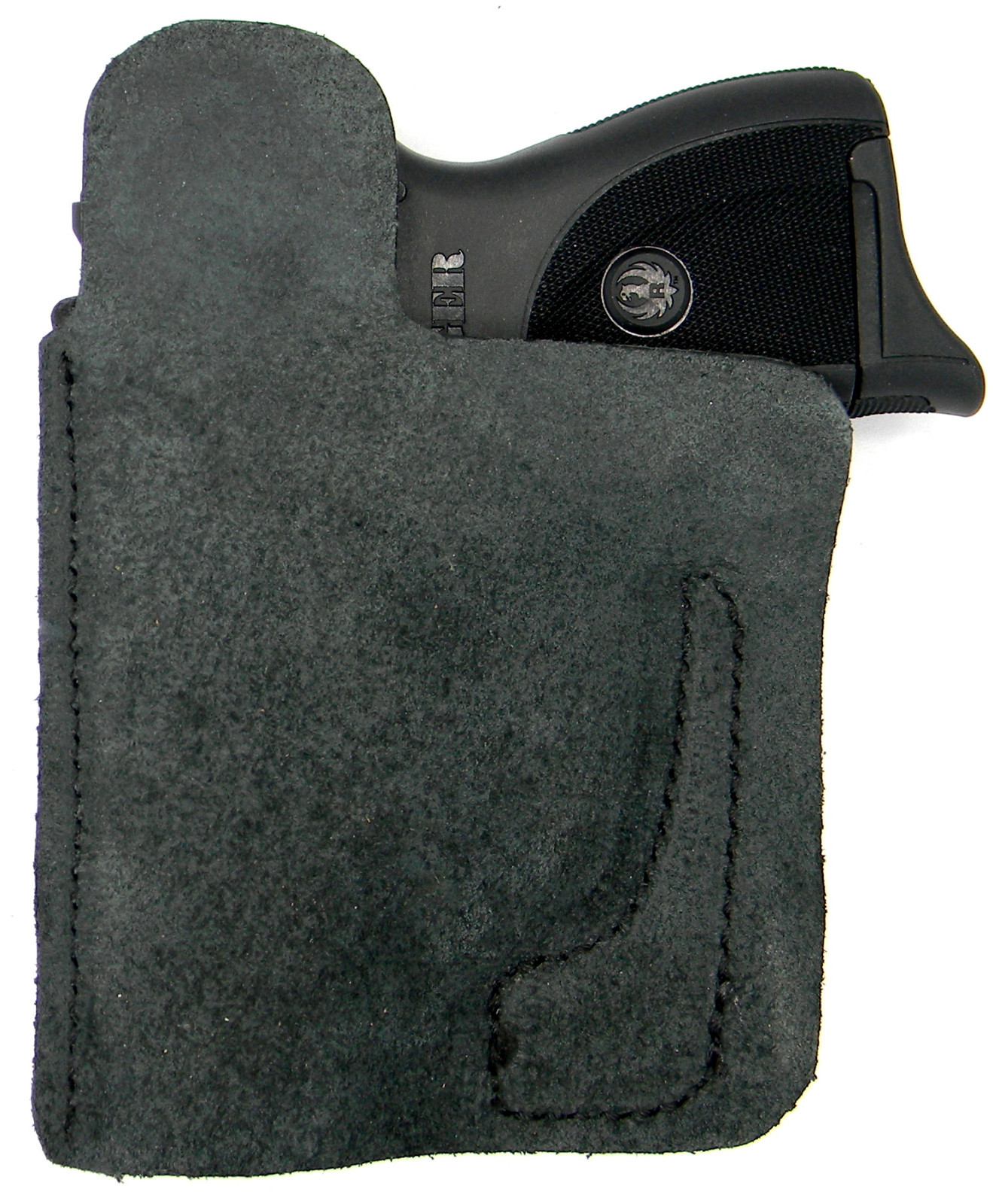 CEBECI Black Leather RH Back Pocket Wallet Concealment Holster for BERETTA 84 85