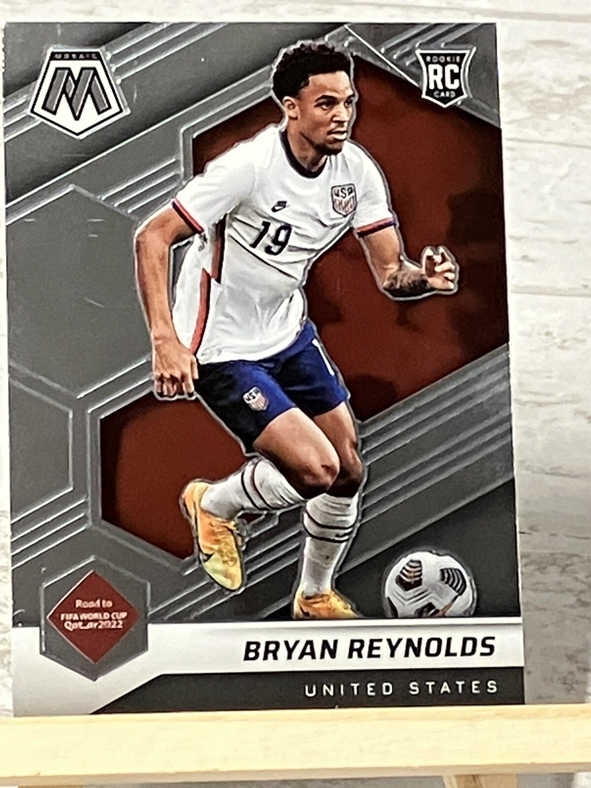 2021-22 Panini Mosaic FIFA Road To World Cup Bryan Reynolds Rookie RC #101 USA