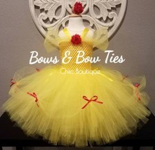 Princess Belle Tutu Dress Girls Birthday Dress