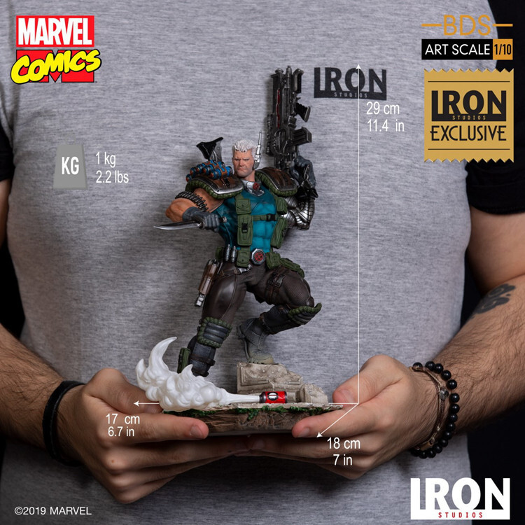Iron Studios MARCAS17919-10 1/10 CABLE Display Statue Action