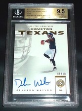 #/10 BGS 9.5 10 Autograph Rc Gold Deshaun Watson Auto 2017 Encased Rookie Signed