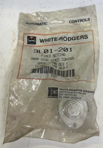 WHITE RODGERS SNAP DISC LIMIT CONTROL  3L01-201  H:1-1/2" W:1-3/4"