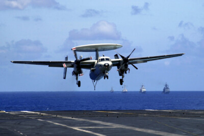 US Navy Northrop Grumman E-2C Hawkeye Glossy Photograph 8'' x 12''
