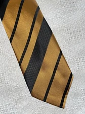 Vesuvio Napoli Mens Dress Tie Bronze Business Formal