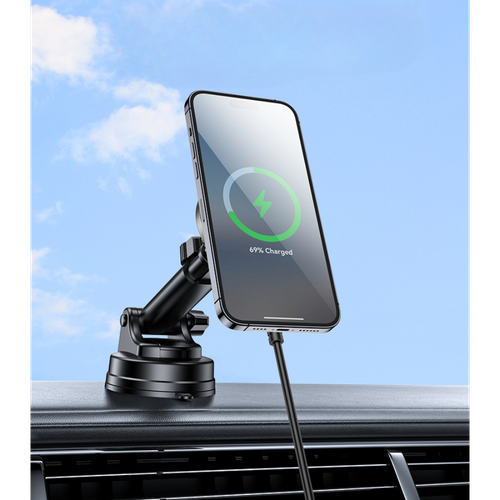 Yesido C315 360 Rotation 15W Wireless Fast Charging Transparent Auto Handyhalterung - Bild 9 von 18