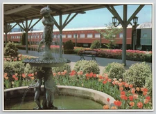 Oversized Postcard TN Chattanooga Choo Choo Fountain Multi View 5"x7" Vtg