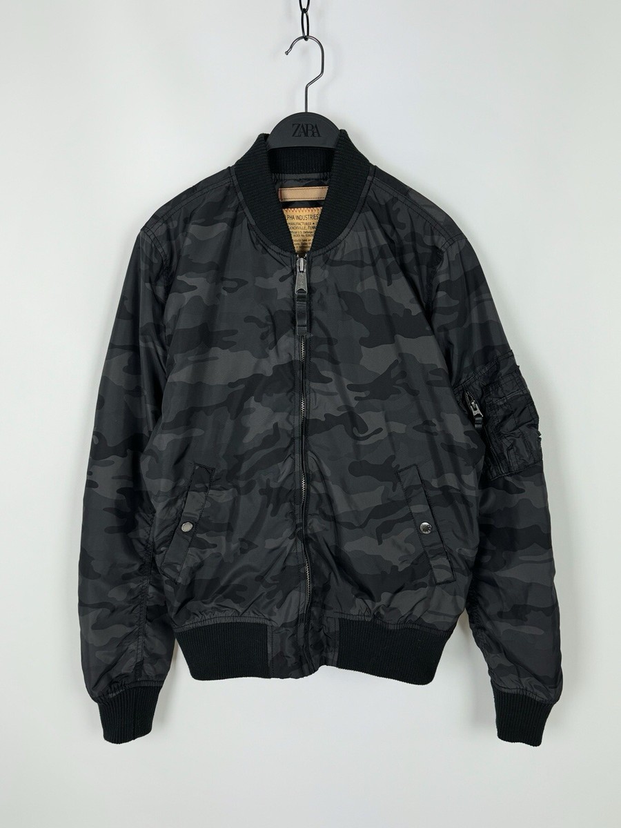 Alpha Industries MA-1 Camouflage Black Bomber Jacket | eBay Alpha Industries MA-1 Camouflage Black Bomber Jacket | eBay