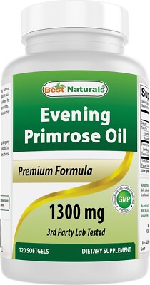 Best Naturals Evening Primrose Oil 1300 mg 120 Softgels