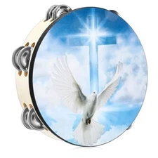 Panderos De Danza Cristianos Panderetas Cristiana Instrumento Musicales Adul 