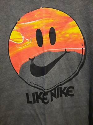 Nike Running Tshirt Like Nike Grey Small Smile