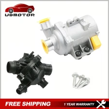 Electric Engine Water Pump & Thermostat & 3 Bolts For BMW 325i 328i 528i 530i X3