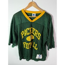 Vintage 1995 Starter Green Bay Packers NFL Mesh Jersey XL Made in USA Green