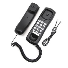 Good Quality Black Telephone Desktop Corded Landline Mini Phone For Home Office
