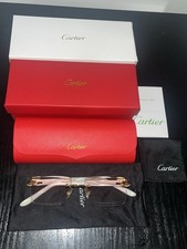 Car teir Glasses Buffalo Horn Iced Out red Tint - ModelCT00521 Made In France