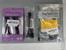 New Lot of 3 SATA Power Adapter Cables StarTech  XMSJSIY Slimline Splitters
