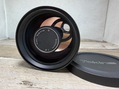 Clean RMC Tokina 500mm f/8 Reflex Mirror MF Lens for Canon FD W/ Case Filters