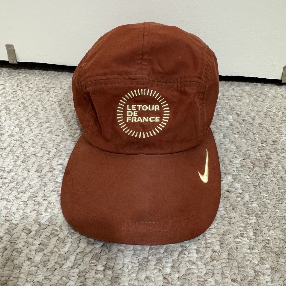 Vintage Nike Hat Cap StrapBack Terracotta Le Tour De France