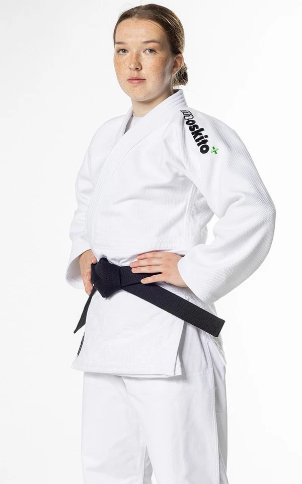 JUDO Ju-Jutsu JACKE, MOSKITO PLUS, 950 G Weiß Gr. 165 NEU - Bild 2 von 4