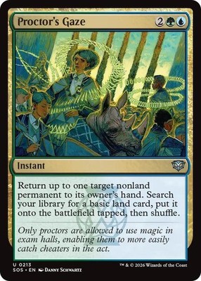 Proctor's Gaze | 213 | MTG | Secrets of Strixhaven | Foil | 50% Off 2nd Item