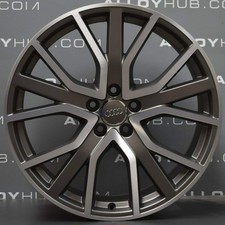 GENUINE AUDI A6 4K 5 Y SPOKE 20" GREY/CUT ALLOY WHEEL X1 4K0601025AB