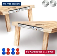 Cornhole Scoreboard 2 Pack, Metal Decal with Magnetic Score Keepers for Corn Hol