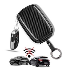 Faraday Key Fob Protector Carbon Fiber Car Key Shielding Bag for RFID Signal