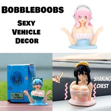 Shaking Chest Girls Car Dashboard Decorations Sexy Cute Bobbleboobs Car Decor