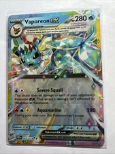 Pokemon Card Vaporeon Ex 034/131 Ultra Rare Scarlet Violet Prismatic Evolutions