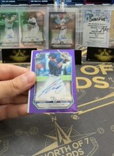 Austin Overn Bowman Chrome 2026 Purple /250 Auto