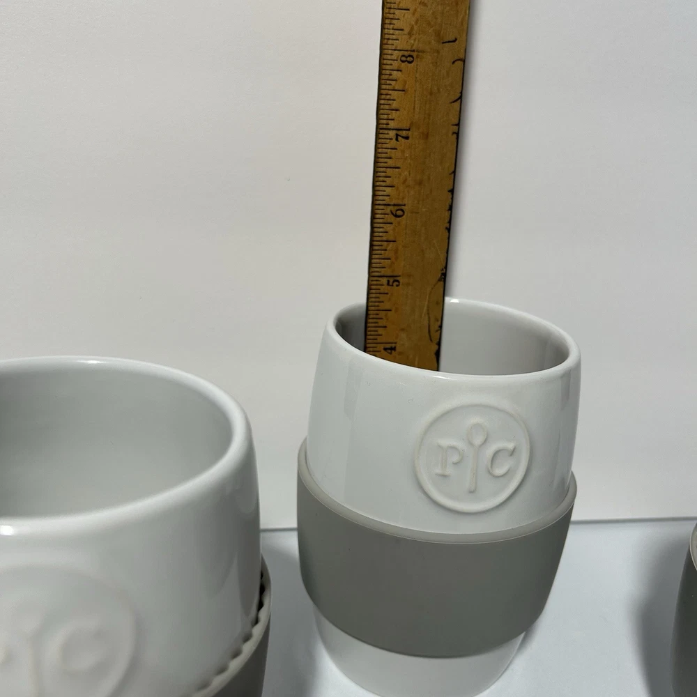 Pampered Chef 3-Piece Ceramic Egg Cooker Set Lidless