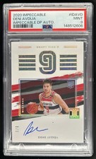 2020-21 Panini Impeccable Deni Avdija Draft Pick Auto RC #/9 Wizards PSA 9