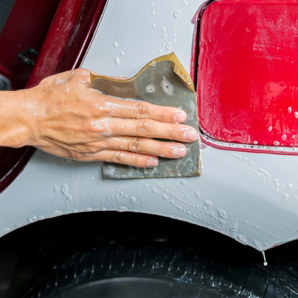 Papel de lija seco húmedo DURA-GOLD 5,5" x 9", grano P1000, 25 hojas, manga única Foto 4 de 4