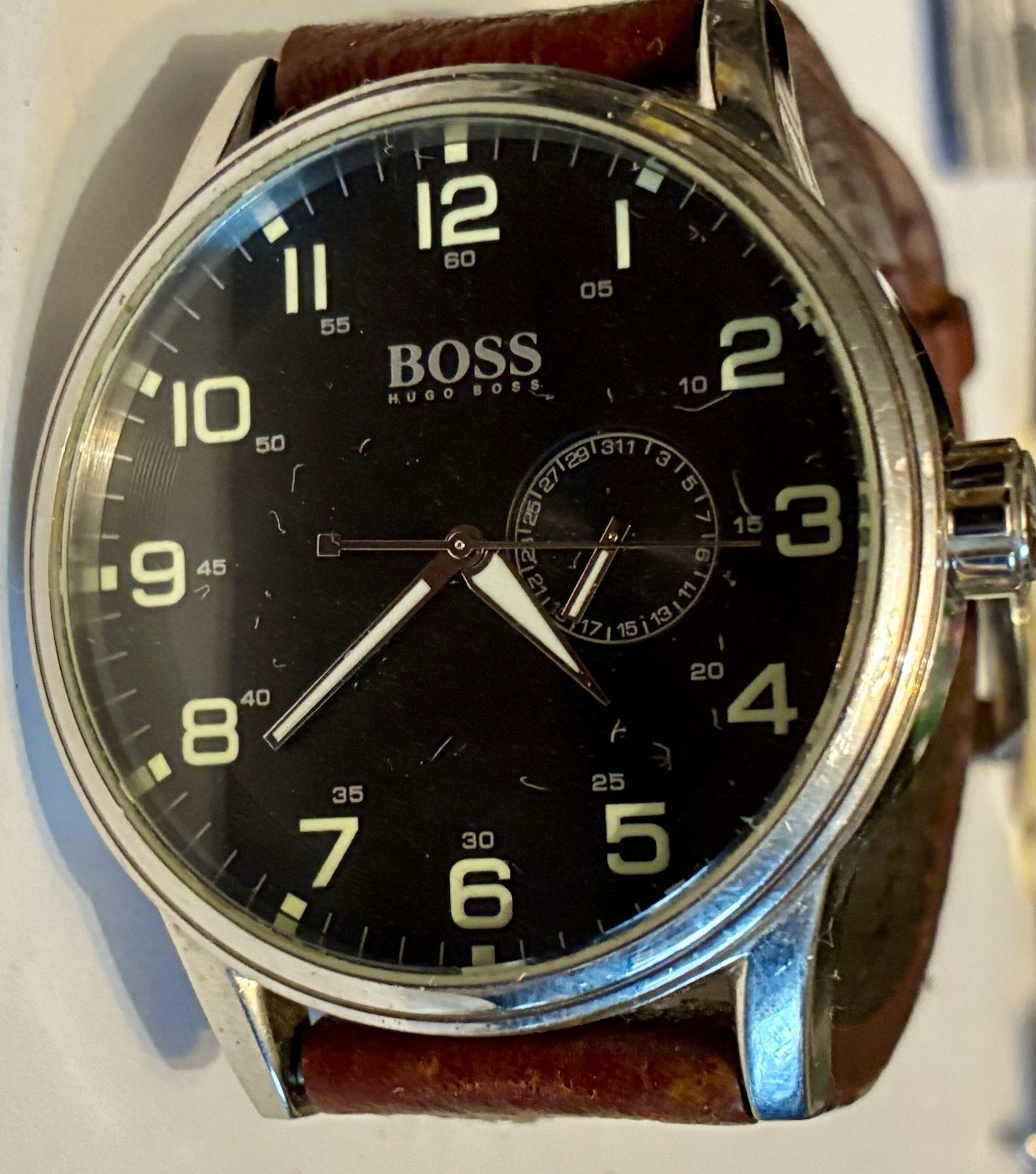 Boss Quartz Watch HB.88.1.14.2430 Running Mens - vintagewatches.pk