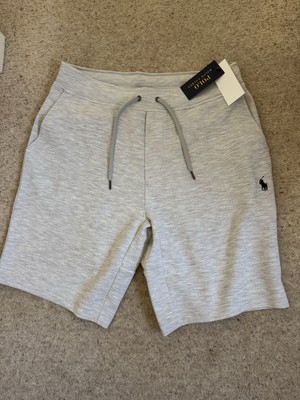 POLO RALPH LAUREN GREY DOUBLE KNIT SHORTS MEDIUM NEW UK