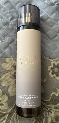 Bath & Body Works WARM MUSK Fine Fragrance Mist 8 oz NEW