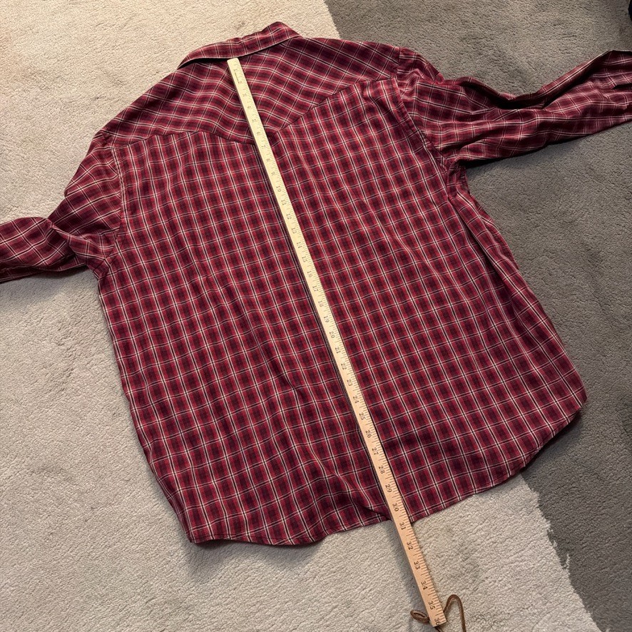 pendleton mens plaid western snap button shirt XL… - image 5