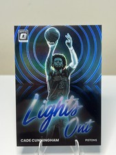 2022-23 Donruss Optic Lights Out Blue #11 Cade Cunningham /49 - Detroit Pistons
