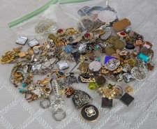 Jewelry Bulk Lot Vintage 2lbs Mixed Craft Costume