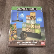 Minecraft Paladone Block Building Light 16 Stackable Cubes Lamp USB Powered NEW