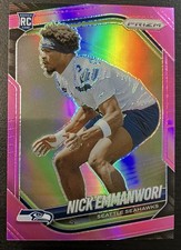 2025 Panini Prizm Football Nick Emmanwori #320 Seattle Seahawks Pink Rookie