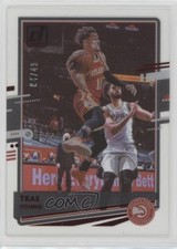 2020-21 Panini Clearly Donruss Red 4/49 Trae Young #15 0x5i